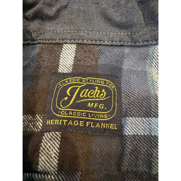 Jachs Manufacturing Heritage Cotton Flannel Blue - Medium Relaxed Style - Picture 5 of 10